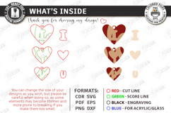 Love Wall Decor Ornament Laser Cut | Romantic Hanging Decor Product Image 3