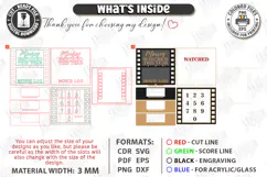 Led Lights Movies Counter - Cinema Tracker Sign Laser Cut Product Image 3