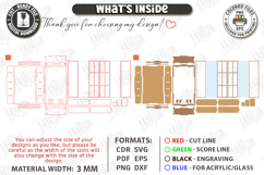 Miniature Bookshelves Laser Cut Bundle | Mini Bookcase | CNC Product Image 20