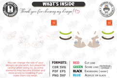 Easter Bunny Rocker Laser Cut | Tabletop Easter Decor | CNC Product Image 3