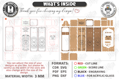 Whiskey Gift Box Laser Cut | Whiskey Vintage Box | Men's SVG Product Image 4