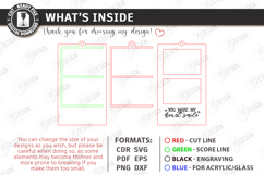 Photo Strip Frames Laser Cut Bundle | Keepsakes | Family SVG Product Image 5