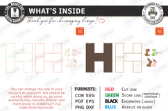 Wooden Letter Bookshelf Laser Cut Bundle | Wall Shelves SVG Product Image 10