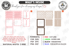 Mini Wooden Gift Box Laser Cut | Wedding Favor Box | Pattern Product Image 3