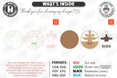 Christian Wall Sign Laser Cut | Door Hanger | He Is Risen Product Image 3