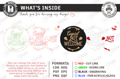 Anti Valentine Day Signs Laser Cut Bundle | Round Door Signs Product Image 5