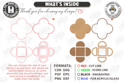 Wooden Snack Serving Tray Laser Cut | Modular Serving Board Product Image 3