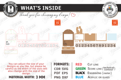 Pregnancy Countdown Frame Laser Cut |Baby Milestone Calendar Product Image 3