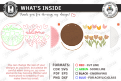 Easter Round Signs Laser Cut Bundle | Wall Spring Signs SVG Product Image 21