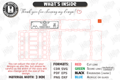 Drink Packet Organizer Laser Cut | Storage Box | Kitchen SVG Product Image 3