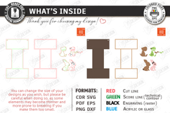 Wooden Letter Bookshelf Laser Cut Bundle | Wall Shelves SVG Product Image 11