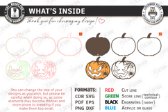 Jack o Lantern Candle Holder Laser Cut | Halloween Pumpkin Product Image 3