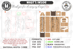 Whiskey Gift Box Laser Cut | Whiskey Vintage Box | Men's SVG Product Image 4