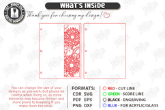 Notebook Cover Laser Cut | Floral and Geometric Planner SVG Product Image 3