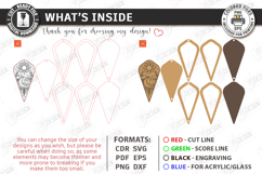 Embroidery Scissors Wooden Cases Laser Cut Bundle | Boho SVG Product Image 11