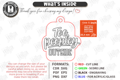 Snarky Bag Tag Laser Cut | Sassy Keychain Laser Files SVG Product Image 3