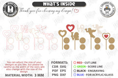 Love Table Stand Laser Cut Kit | Valentines Table Decor SVG Product Image 3