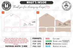 Valentine's Day Planter Holder Laser Cut | Flower Box SVG Product Image 2