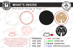 Anti Valentine Day Signs Laser Cut Bundle | Round Door Signs Product Image 6