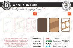 Snack Serving Tray Laser Cut Bundle | Modern Kitchenware SVG Product Image 6