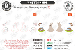 Easter Bunny Rocker Laser Cut | Tabletop Easter Decor | CNC Product Image 3