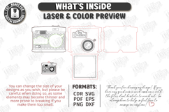 Retro Camera Photo Frame Laser Cut | Vintage Polaroid Style Product Image 4