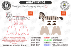 Animal Tape Dispenser Laser Cut | Desk Tape Holder | Zebra Product Image 3