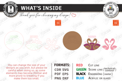 Valentine's Day Round Door Sign Laser Cut | Romantic Design Product Image 3