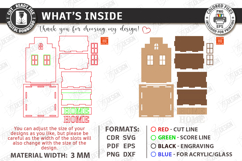 House Shaped Organizer Laser Cut Bundle | Desk Storage Box Product Image 6