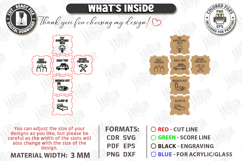 Decision Making Dice Laser Cut Files | Food and Activity SVG Product Image 3