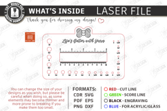Knitting Needle Gauge &amp; Ruler Laser Cut | Sewing &amp; Craft SVG Product Image 3