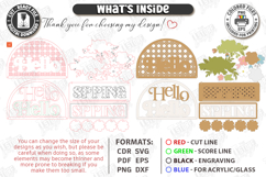 Easter Door Hanger Laser Cut | Door Basket Planter | Spring Product Image 3