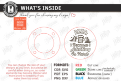 Round Wooden Beer Bottle Opener Laser Cut Bundle | Coasters Product Image 11