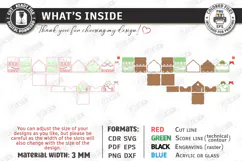 3D Christmas Gingerbread House Laser Cut | Christmas House Product Image 2