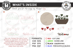 Valentine's Day Round Signs Laser Cut Bundle | Romantic SVG Product Image 6