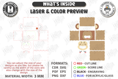 Funny Tissue Box Laser Cut | Cute Cartoon Animal | Monkey Product Image 3