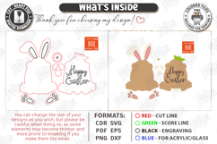 Easter Bunny Tiered Tray Laser Cut | Spring Elements SVG Product Image 6
