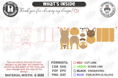 3D Dog Breeds Planters with Name Tag Laser Cut | Flower Pot Product Image 3