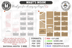 Recipe Box Laser Cut | Box with Recipe Cards | Kitchen Decor Product Image 3