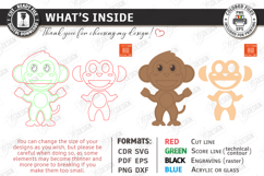 Animal Clothespin Puppets Laser Cut | Moving Mouth Toy SVG Product Image 3