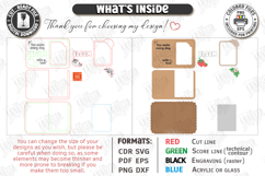 Mother's Day Personalized Photo Frames Laser Cut Bundle SVG Product Image 11