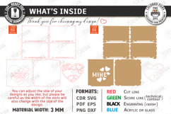 Valentine&#039;s Day Gift Boxes Laser Cut Bundle|Candy Boxes SVG Product Image 4