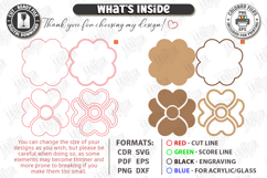 Wooden Snack Serving Tray Laser Cut | Modular Serving Board Product Image 3