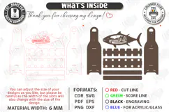 Fishing Rod Rack Laser Cut | Father's Day | Rack Stand SVG Product Image 3