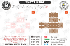 Cleaning Caddy Organizer Laser Cut | Wooden Storage Box SVG Product Image 3