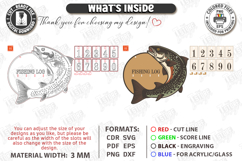 Fishing Log Tracker Laser Cut | Father's Day Gift Idea | CNC Product Image 3