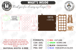 Coffee Pod Holder Laser Cut | Wall Coffee Capsule Holder SVG Product Image 3