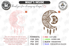 Wooden Dream Catcher Laser Cut Bundle | Boho Wall Hanging Product Image 8