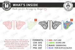 Stained Glass Style Plant Pot Clip Laser Cut Bundle | Garden Product Image 3