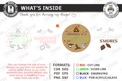 S’mores Station Sign Laser Cut | Outdoor Décor | Rustic SVG Product Image 2
